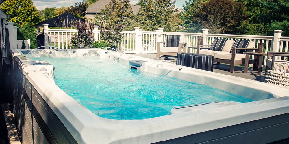 H2X Challenger Series Swim Spa by MasterSpas.