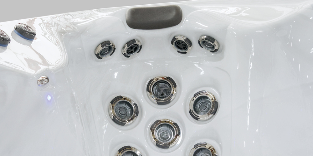Jets in a swim spa.