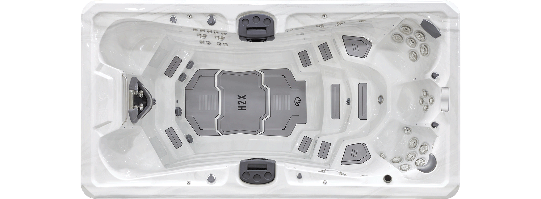 H2X Swim Spa Trainer 15 Deep with Temp+ Control