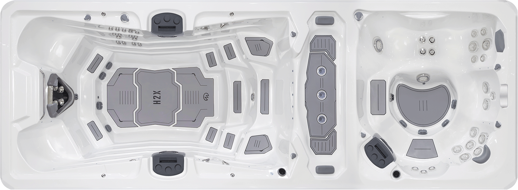 H2X Swim Spa Trainer 21 Deep